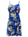 Orchid Ginger Short Hawaiian Dress with Spaghetti Straps Royal Paradise Found