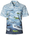 Pacific Fleet Aloha Shirt Gray Aloha Republic