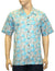 Pacific Sea Life Aloha Cotton Shirt Light Blue 2XL