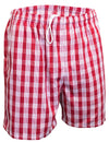 Red Palaka Shorts Hawaii Heritage Design Red Palaka Hawaii