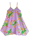 Paradise Orchids Scarf Hem Dress for Girls Plum RJC