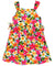 Plumeria Bunch Girls Dress with Side Ties Aqua RJC