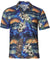 Men's Polo Shirt Island Tiki Navy Shaka Time Hawaii