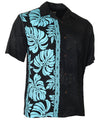 Prince Kuhio Hawaiian Shirt Black-Blue Side Band Light Blue Hilo Hattie