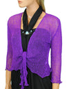 Purple Bolero Mesh Cardigan Purple Fits XS to XL (2-16)