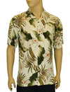 Orchids Creation Resort Rayon Hawaiian Shirt Cream Royal Creations