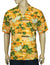 Rayon Aloha Diamond Head Hawaiian Shirt Orange KY