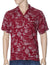 Resort Aloha Shirt Journey to Hawaii Burgundy Two Palms