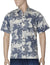 Dress Aloha Shirt Monstera Orchids Navy Two Palms