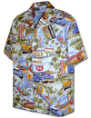 Route 66 Shirt Hawaiian Vacation Trip Blue