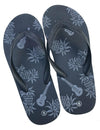 Sandals Flip Flops Pineapples & Ukuleles Black