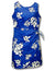 Tropical Hibiscus Short Sarong Tank Dress Blue Pacific Legends