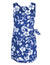 Women Short Sarong Dress Hibiscus Kaneoke Royal RJC