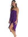 Sarong Pareo Cover up in Solid Colors Purple