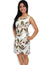 Sarong Rayon Dress Hanapepe Orchids White Two Palms