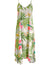 Maxi Long Hawaiian Dress Nalani with Scarf Hem Beige RJC