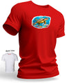 Hawaii Sea Turtle Men's Shaka T-Shirt Red Shaka Time Hawaii