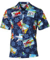 Season Greetings Christmas Shirt Navy Aloha Republic