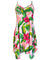 Short Hawaiian Dress with Scarf Hem Ewa Hibiscus Coral RJC