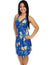 Short Halter Dress Okalani Blue Two Palms