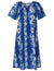 Haku Laape Short Hawaiian Muumuu Dress Royal KY