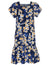 Short Muumuu Dress Island Plumeria Blue Royal Creations