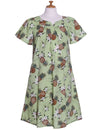 Short Muumuu Dress Sunny Pineapples Green KY