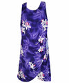 Midnight Orchid Short Sarong Dress Purple