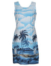 Short Sleeveless Hawaiian Dress A-Line Sheath Diamond Head