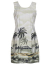 Short Sleeveless Hawaiian Dress A-Line Sheath Diamond Head