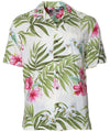 Short Sleeves Hawaiian Rayon Shirt Nalani Beige