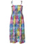 Short Smock Dress Rainbow Pineapples