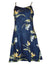 Bamboo Paradise Spaghetti Strap Hawaiian Dress in Navy Navy Paradise Found