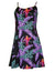 Jungle Bird Parrots Spaghetti Strap Black Hawaiian Dress Black Paradise Found