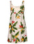 Birds of Paradise Adjustable Front Tie Dress White RJC