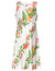 Short Tropical Dress Birds of Paradise White Hilo Hattie