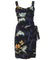 Bamboo Paradise Short Sarong Dress Elastic Back Black Paradise Found