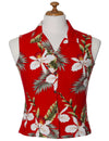 Orchids Hanapepe Aloha Sleeveless Rayon Blouse