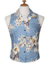 Sleeveless Hawaiian Shirt Lanai Light Blue Pacific Legend