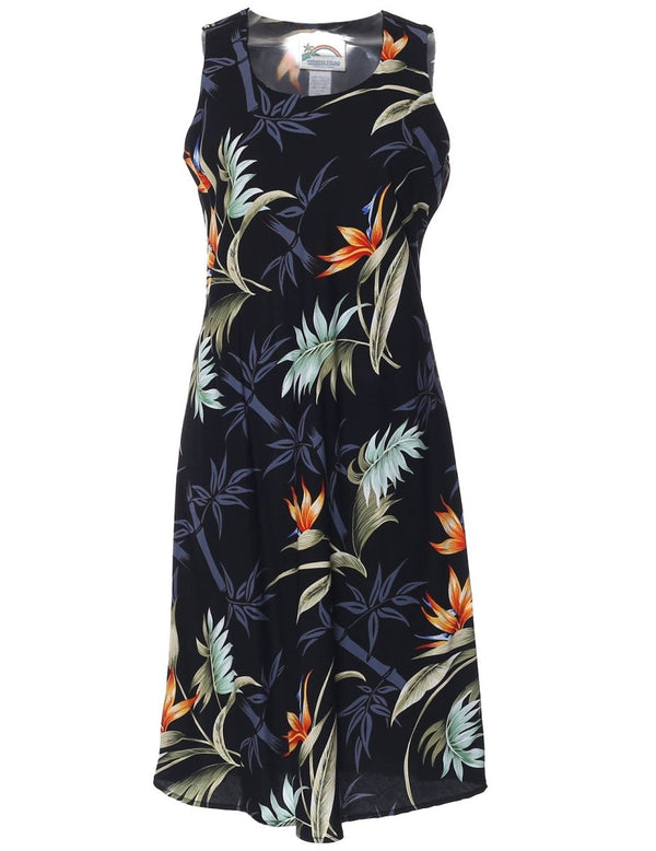 Sleeveless Hawaiian Dress Bamboo Paradise – Shaka Time Hawaii