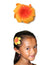 Small Single Orange Flower Plumeria Hair Clip Orange