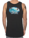 Sun-Sand-Surf Hawaiian Tank-Top Tee Black Shaka Time Hawaii