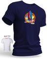 Hawaii Sunrise Surfboard Shaka Time T-Shirt Navy Shaka Time Hawaii