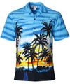 Sunset Beach Bungalow Shirt Blue Aloha Republic