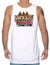 Surfers Woody Car Hawaiian Tank Top White Shaka Time Hawaii