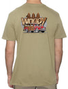 Surfers Woody Station Wagon Car T-Shirt Design Sand