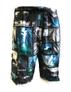 Swimming Beach Shorts Surfer Pipe Line Ocean Blue