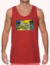 Tank Top Tropical Paradise Hawaii Red