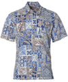 Tapa Honu Mosaic Dress Aloha Shirt - ShakaTime