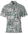 Tapa Honu Mosaic Dress Aloha Shirt - ShakaTime